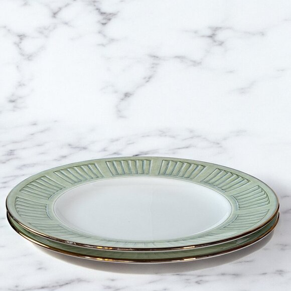 Two Lenox Colonial Shutter Accent Luncheon Plate British Colonial Collection - Picture 2 of 7